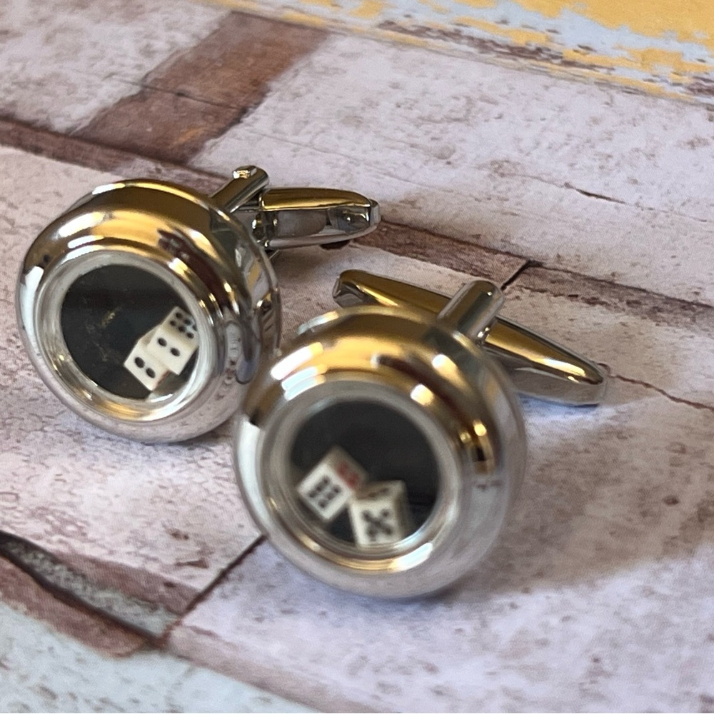 Mini Dice Cufflinks For Men